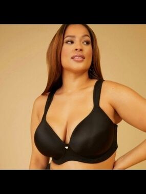 Ashley Stewart Plunge Butterfly Bra